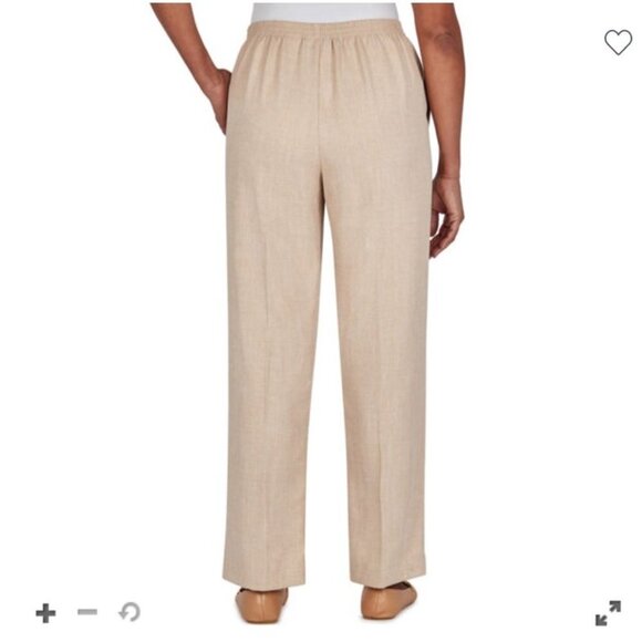 Alfred Dunner Magnolia Springs Womens Straight Pull-On Pants 16 - Picture 2 of 6